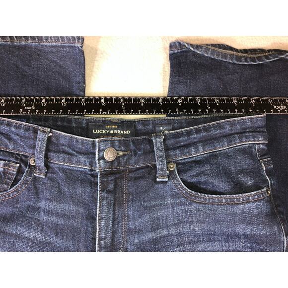 Lucky Brand Easy Rider Bootcut Jeans Womens Dark Wash Stretch Denim orta - Picture 4 of 8